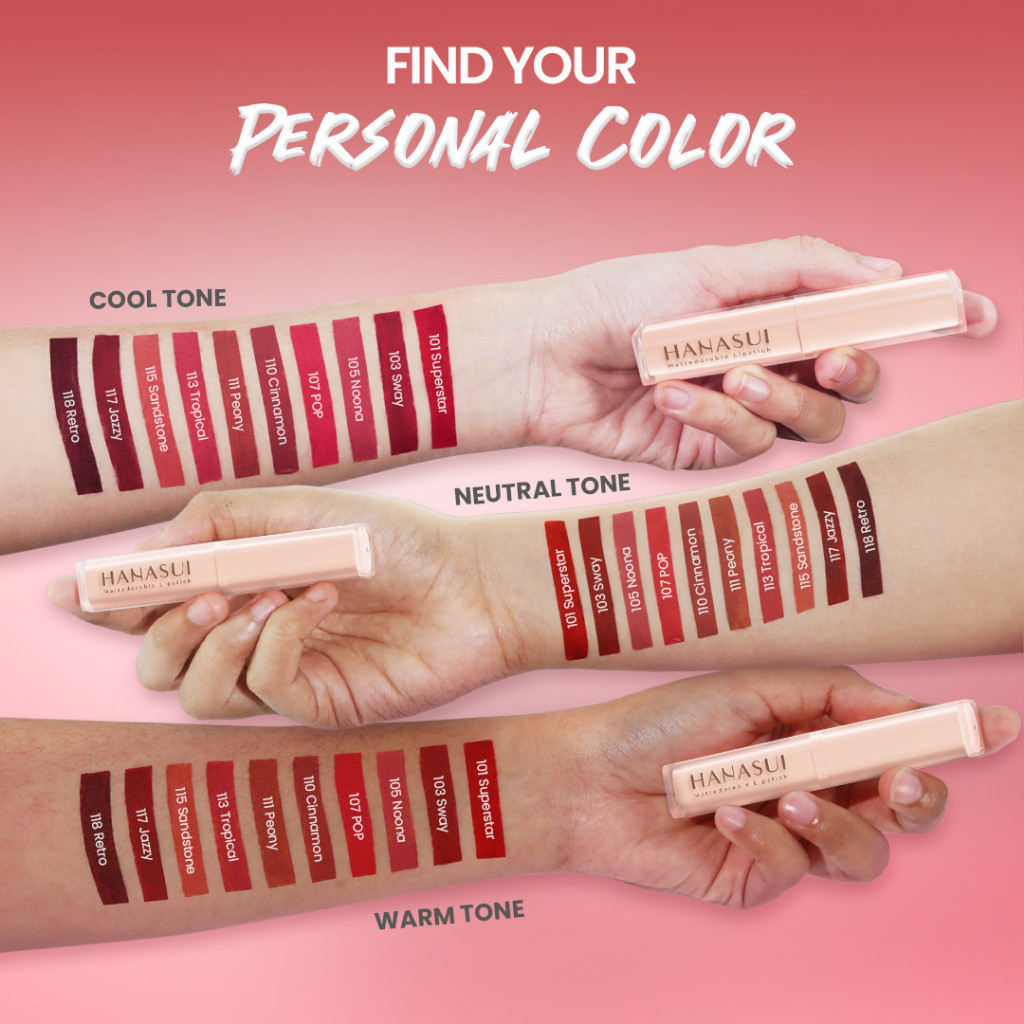 Eka Jaya Internasional Hanasui Mattedorable Lipstick 101 Superstar 