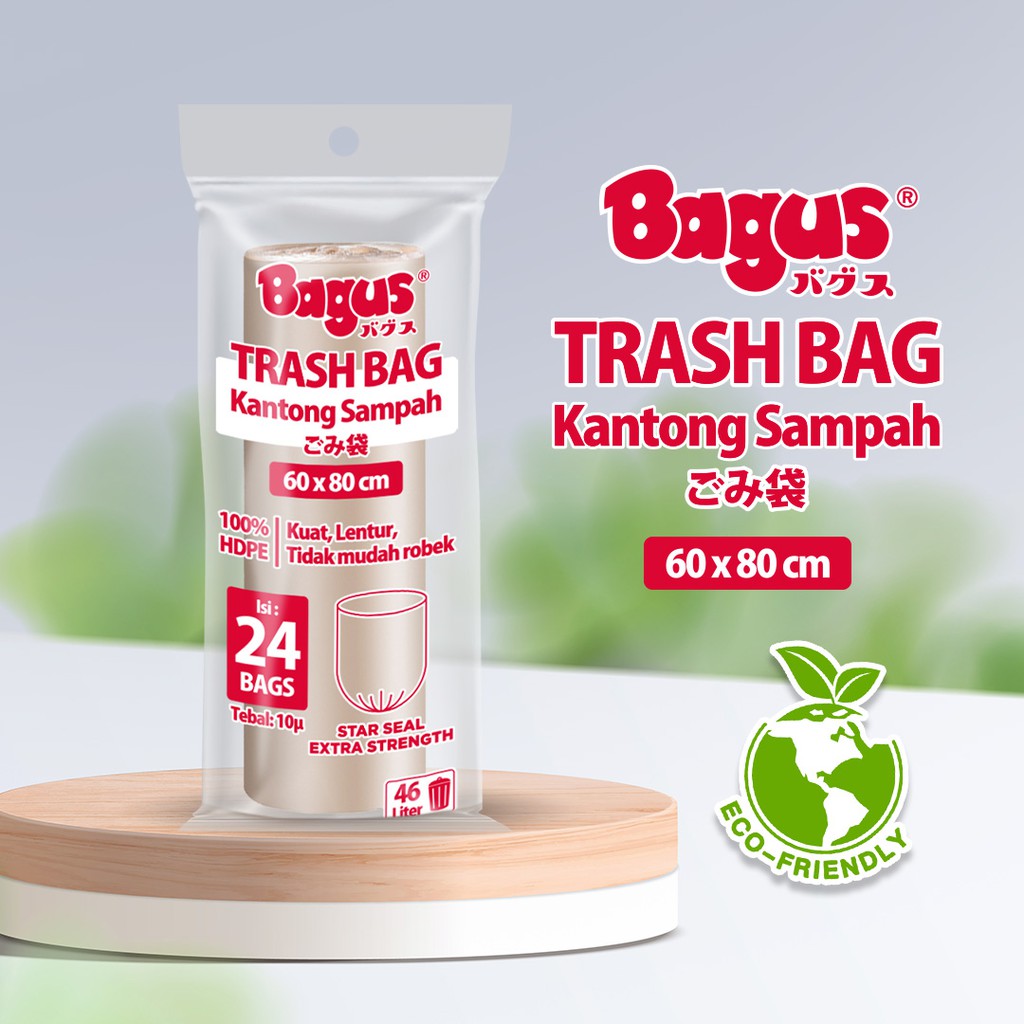 Bagus  Trash Bag Roll 24's - 46 L