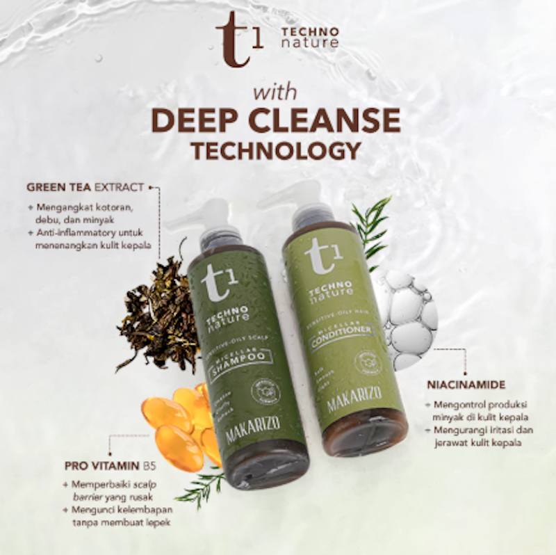 Makarizo T1 Techno Nature Micellar Shampoo 3