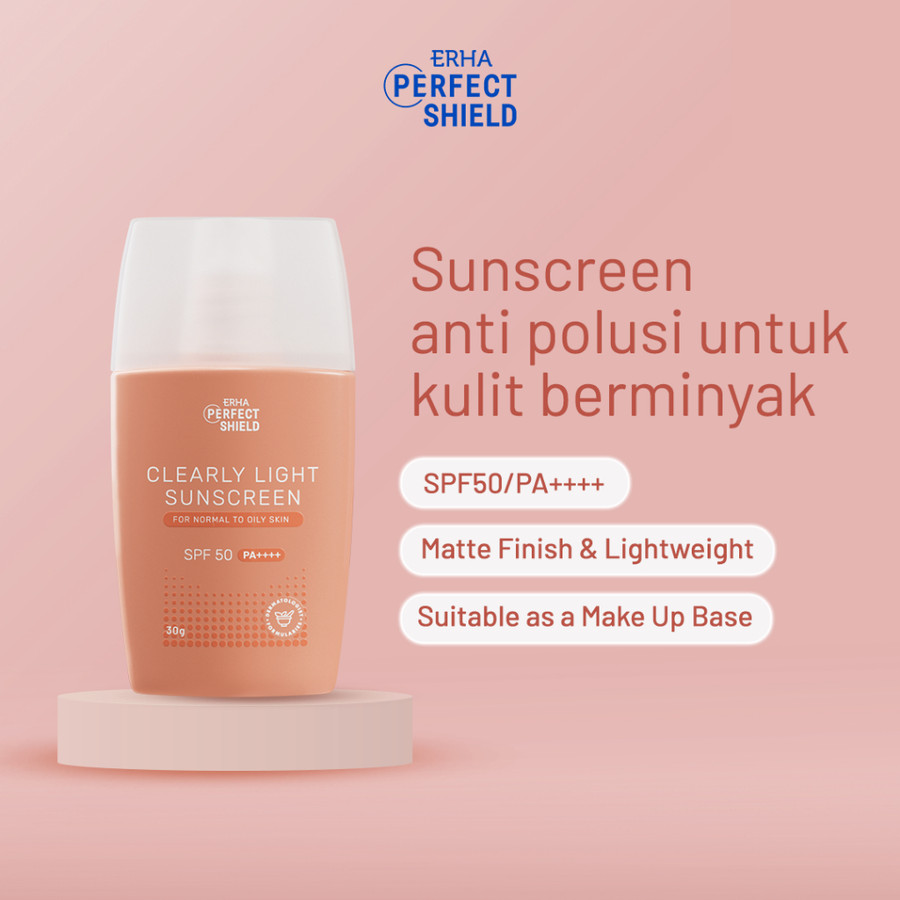 ERHA Clinic Indonesia ERHA Perfect Shield Clearly Light Sunscreen SPF 50 PA++++