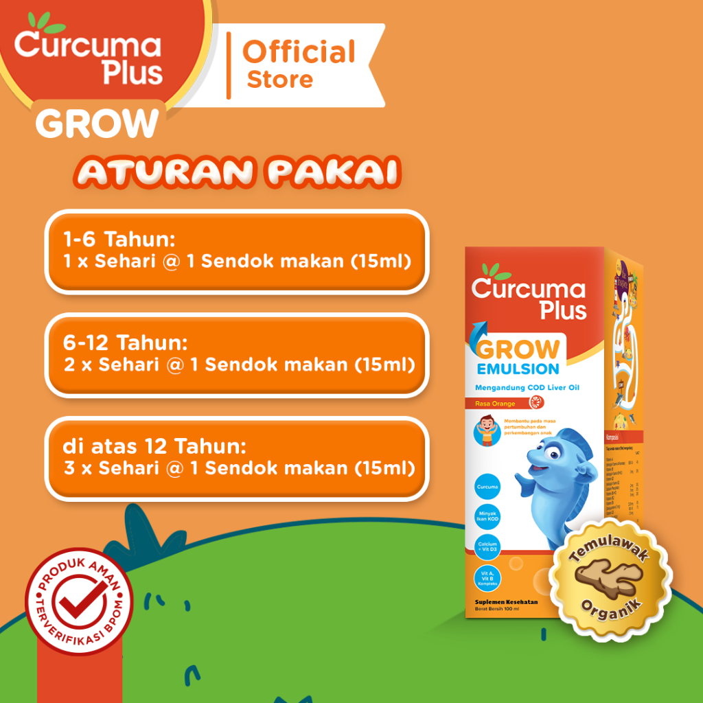 SOHO Industri Pharmasi Curcuma Plus Grow Emulsion