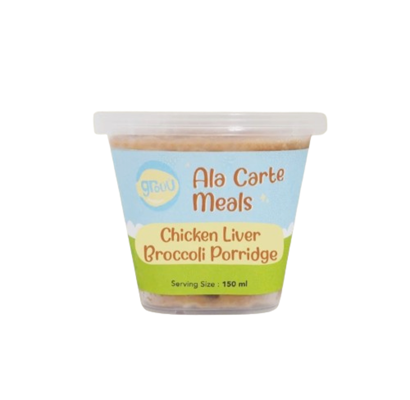 Grouu Ala Carte Meals Chicken Liver Broco (8-10 bulan) 1
