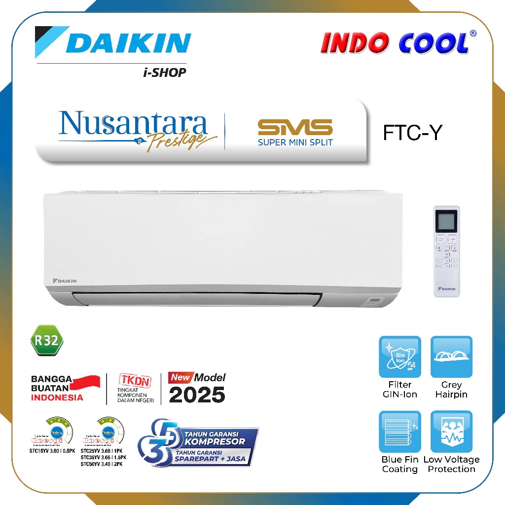Daikin Industries Indonesia Daikin AC Split Standard 2 PK FTC50YV14