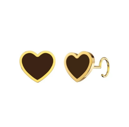 Taliku Mini Enamel Heart Round Loop 1