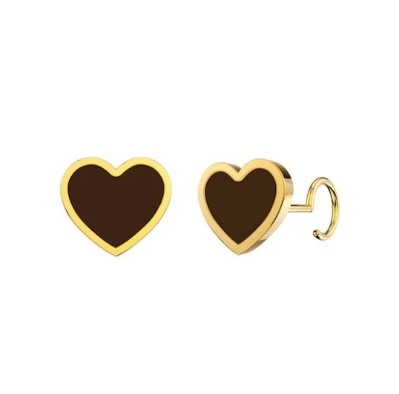Taliku Mini Enamel Heart Round Loop 1