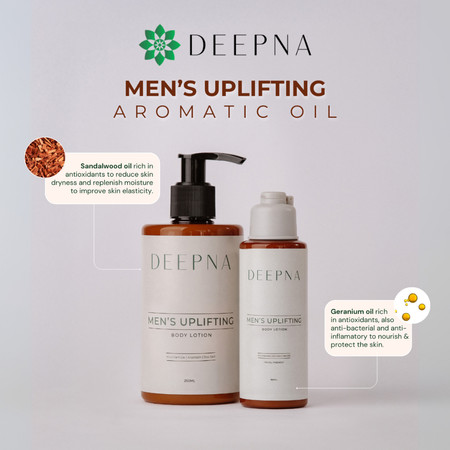 DEEPNA Men’s Uplifting Body Lotion 4