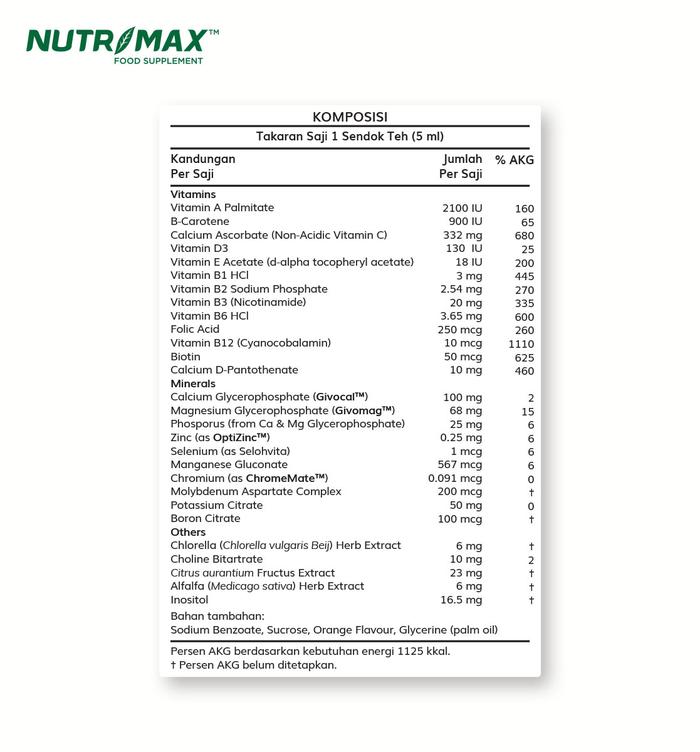 Suryaprana Nutrisindo Nutrimax Rainbow Kidz 