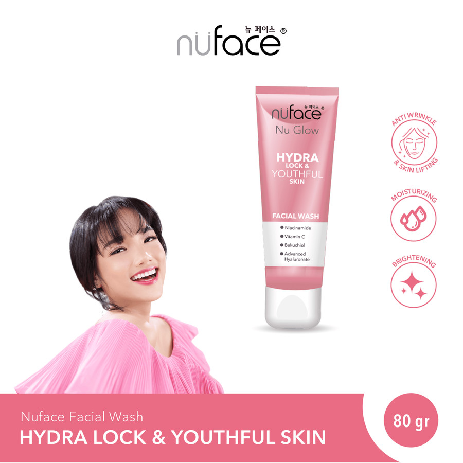 Victoria Care Indonesia Nuface Nu Glow Hydra Lock & Youthful Facial Wash Cream