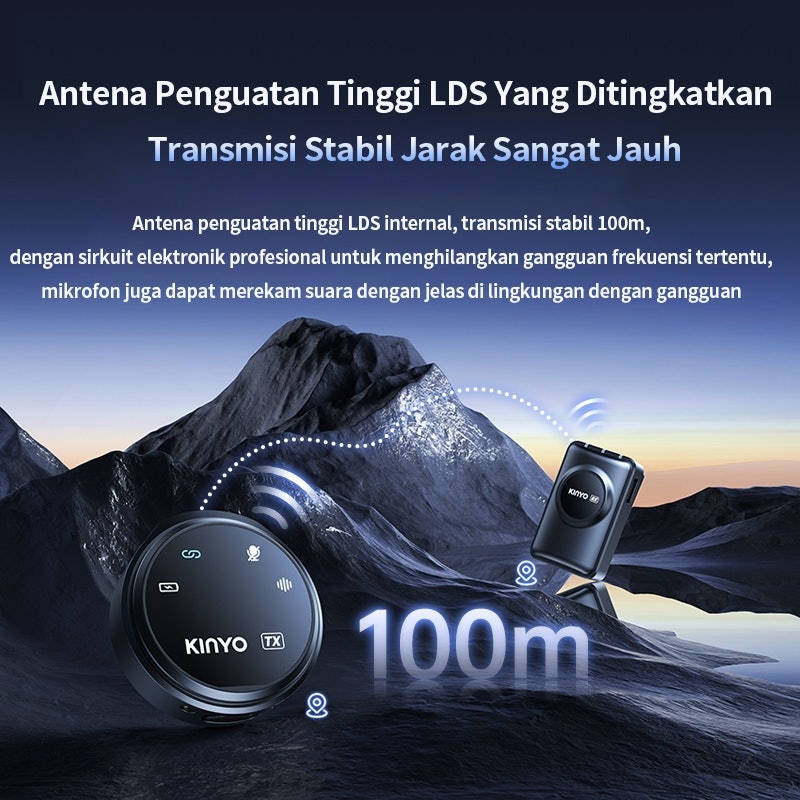 KINYO Magnetic Mic Wireless Clip On Professional 4
