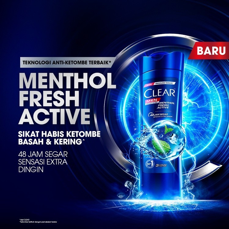 Unilever Sampo CLEAR Menthol Fresh Active 