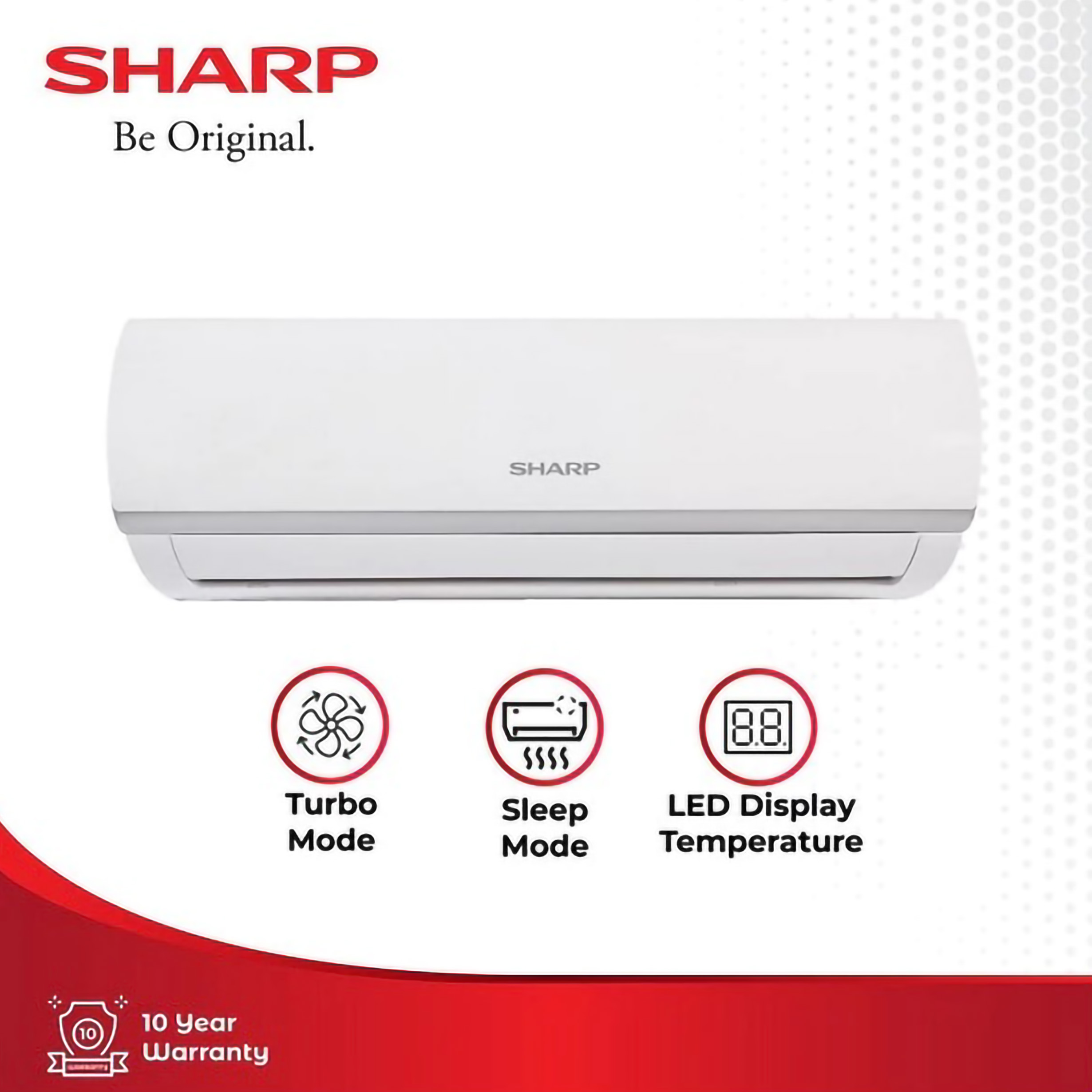 Sharp Electronics Incorporated Sharp AC Split Standard 2 PK AH-A18ZCY