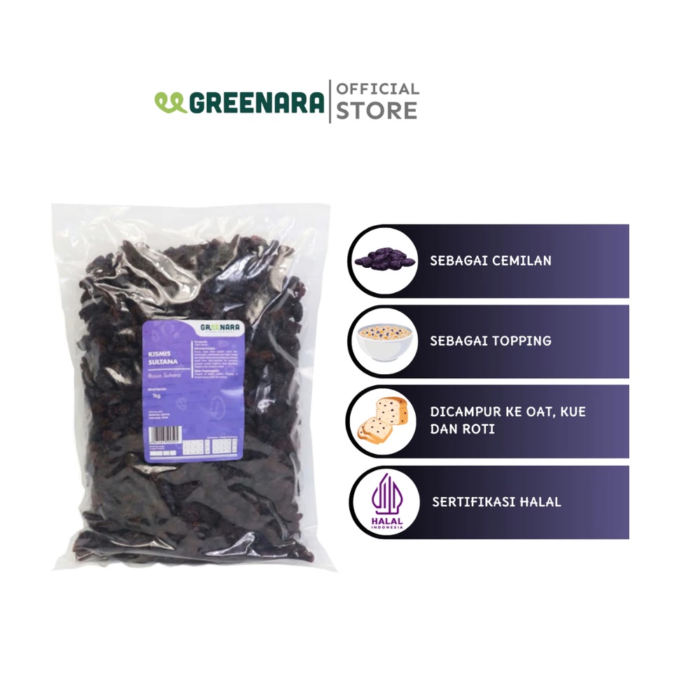 Hijau Tumbuh Bersama Greenara Kismis Hitam Sultana 