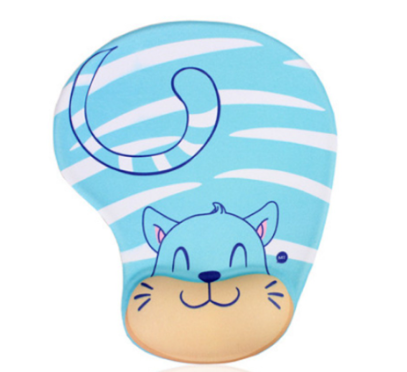 Mouse Pad Silikon Dengan Bantalan Pergelangan Tangan Motif Kartun 2