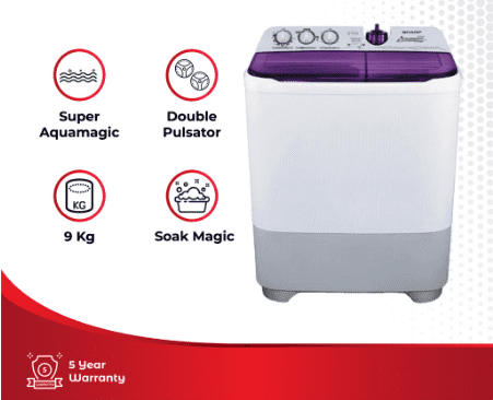 9kg Twin Tub Super Aquamagic Series 4