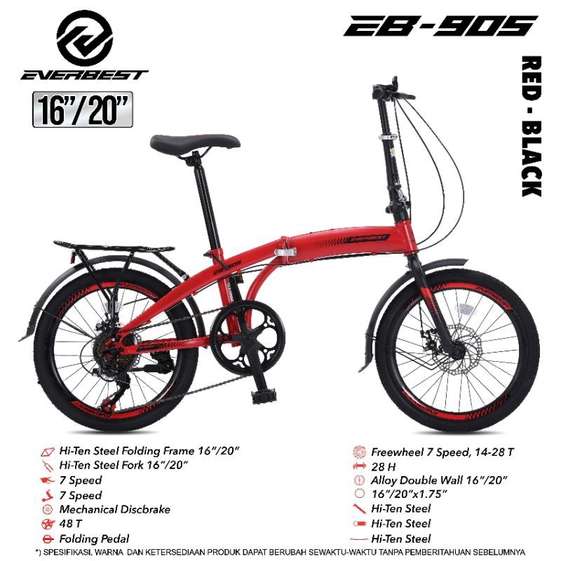 Everbest Sepeda Lipat 16 Inch  5