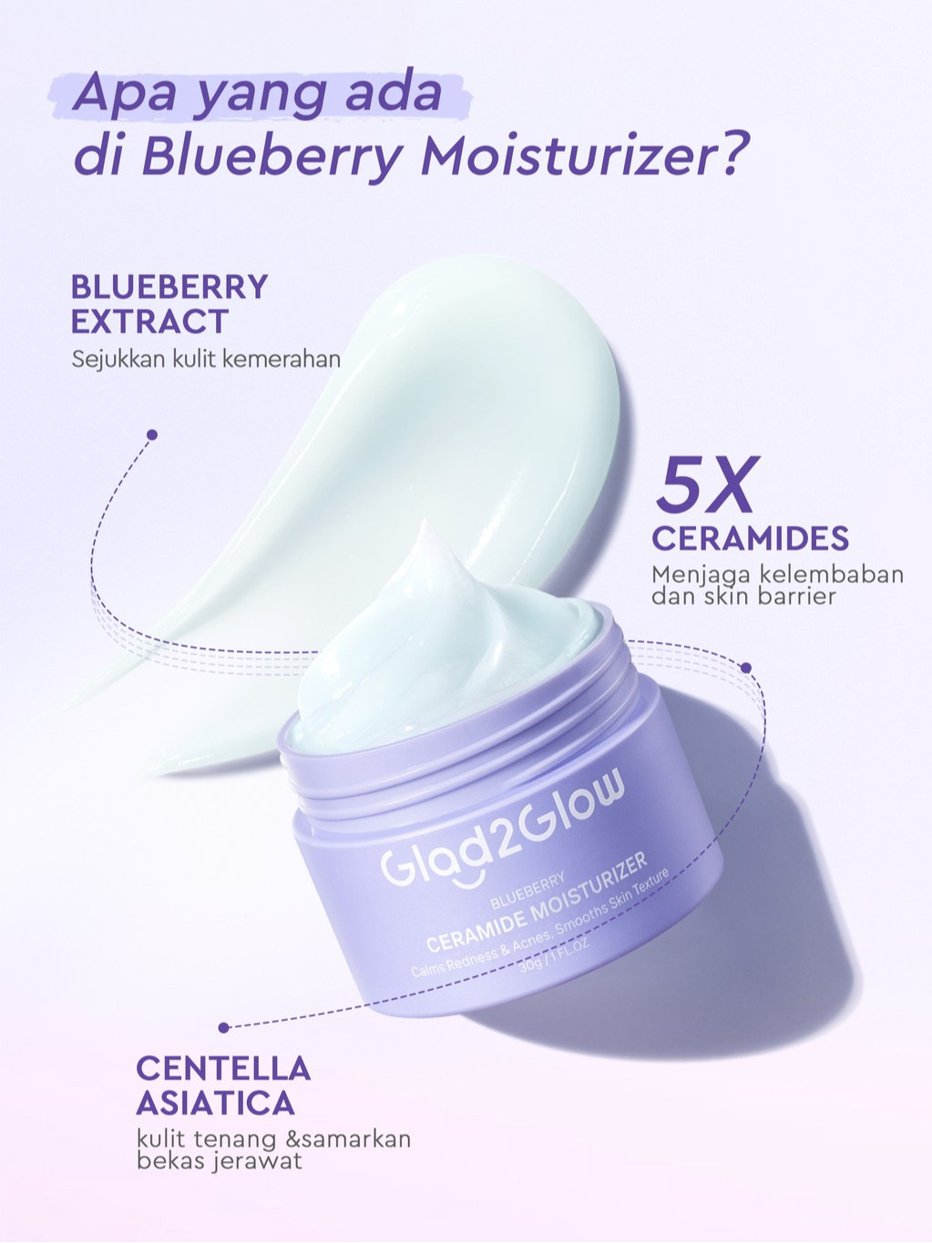 Suntone Wisdom Indonesia Glad2Glow Blueberry Ceramide Moisturizer