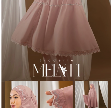 Siti Khadijah Nusantara Siti Khadijah Mukena Broderie Melati 