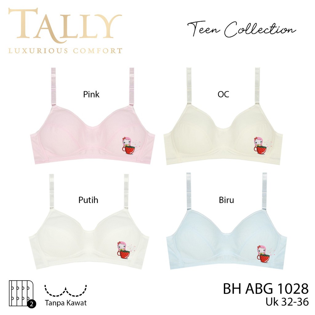 Tally Underwear Tally Bra Remaja Tanpa Kawat 1024028 