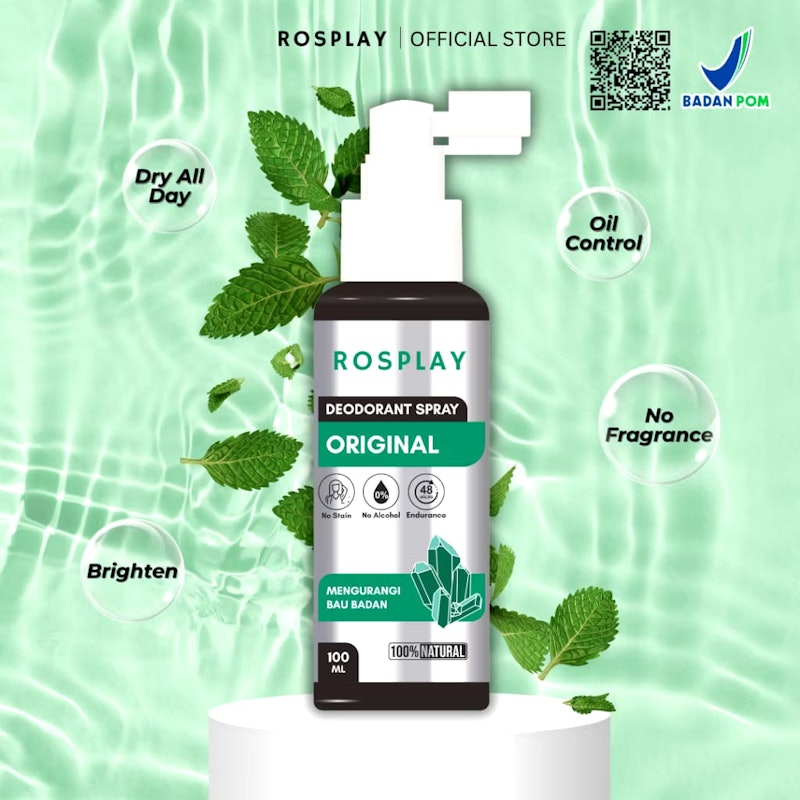 Rosplay Natural Deodorant Spray Tawas Original 3
