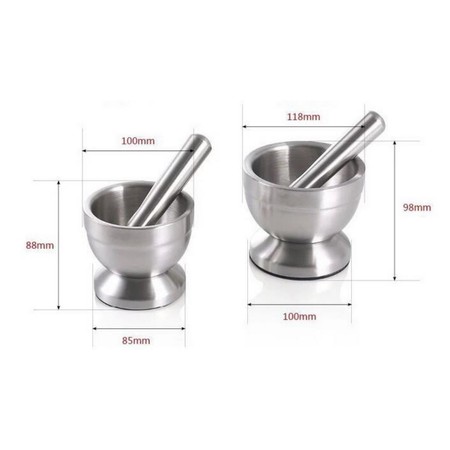  Mortar and Pestle Stainless Steel 304 Lumpang