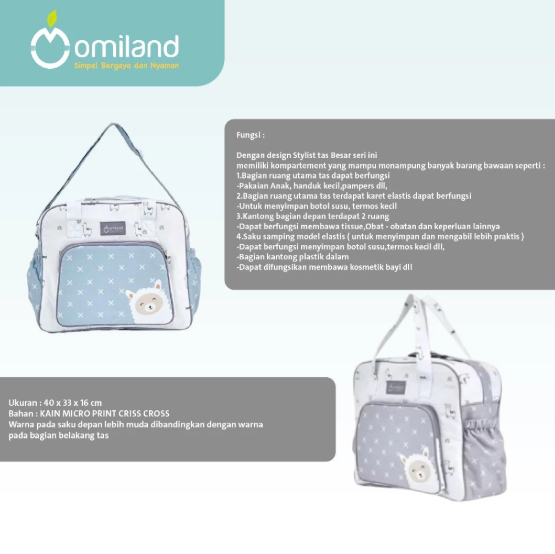 Omiland Tas Bayi Besar Alpaca Series 5
