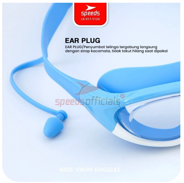 Speeds Kacamata Renang Elastis Built-in Earplug 2