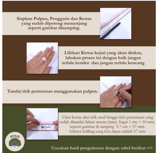  Merak Gold Cincin List Love White Gold