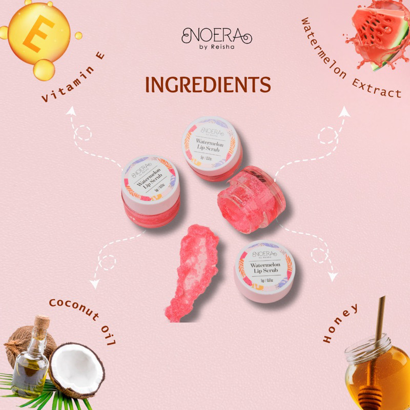  Noera by Reisha Noera Watermelon Lip Scrub