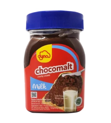 Dyna Selai Cokelat Chocomalt Crunchy Cream