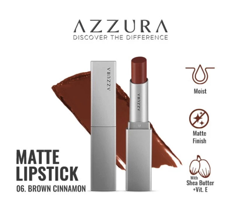 Azzura Matte Lipstick with Shea Butter and Vitamin E 02 Orange Crush 5
