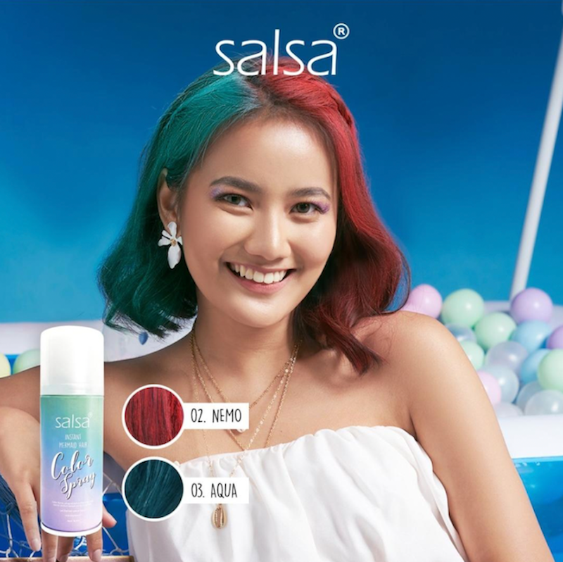 Salsa Cosmetics Instant Mermaid Hair Color Spray 3
