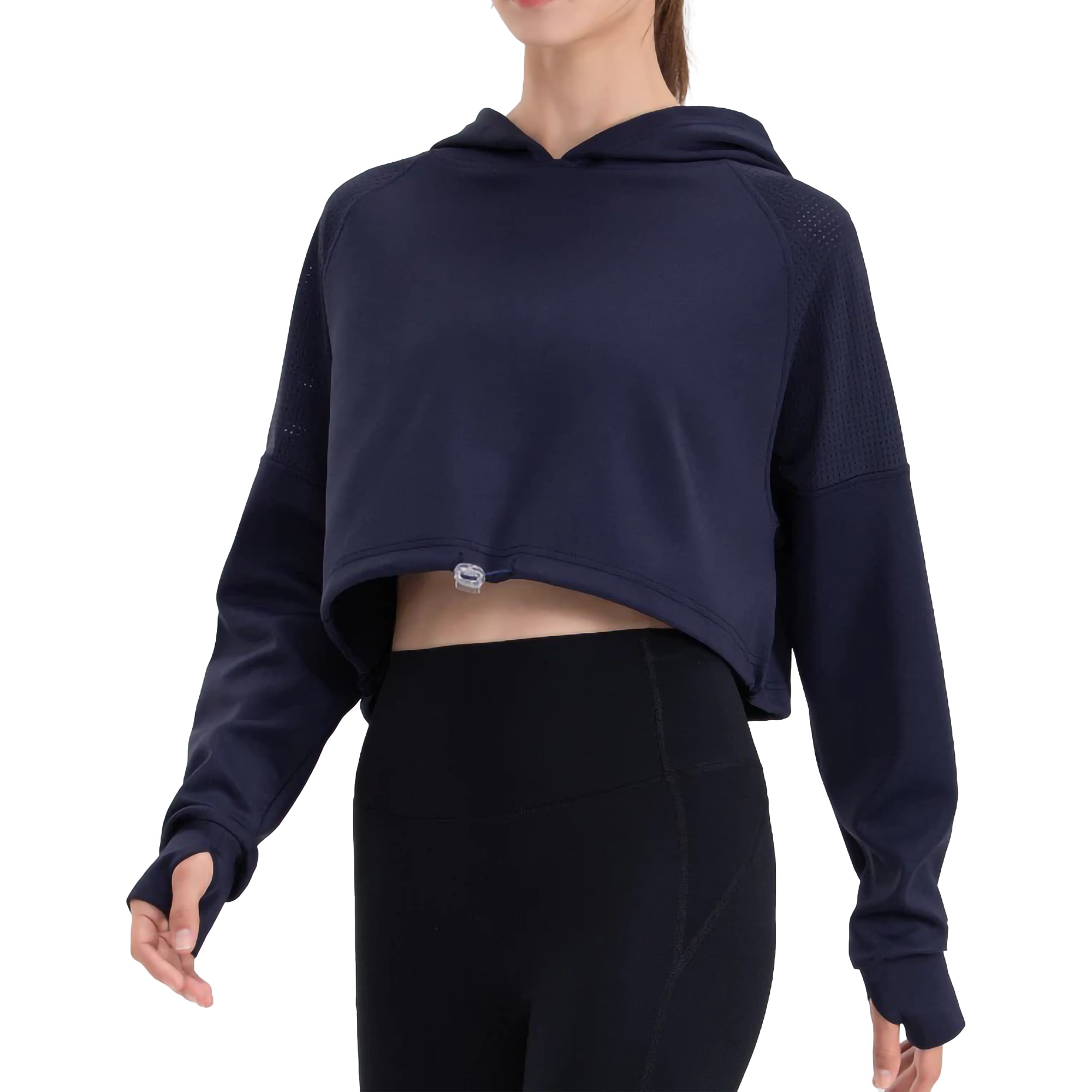 Reytorrm Hoodie Crop Top Long Sleeve WT004