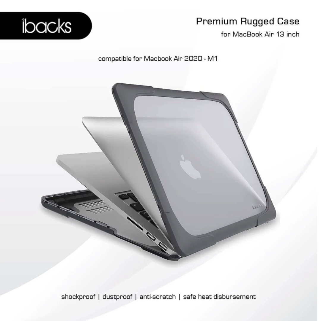Ibacks Rugged Case Macbook Air 2020/M1 Grey