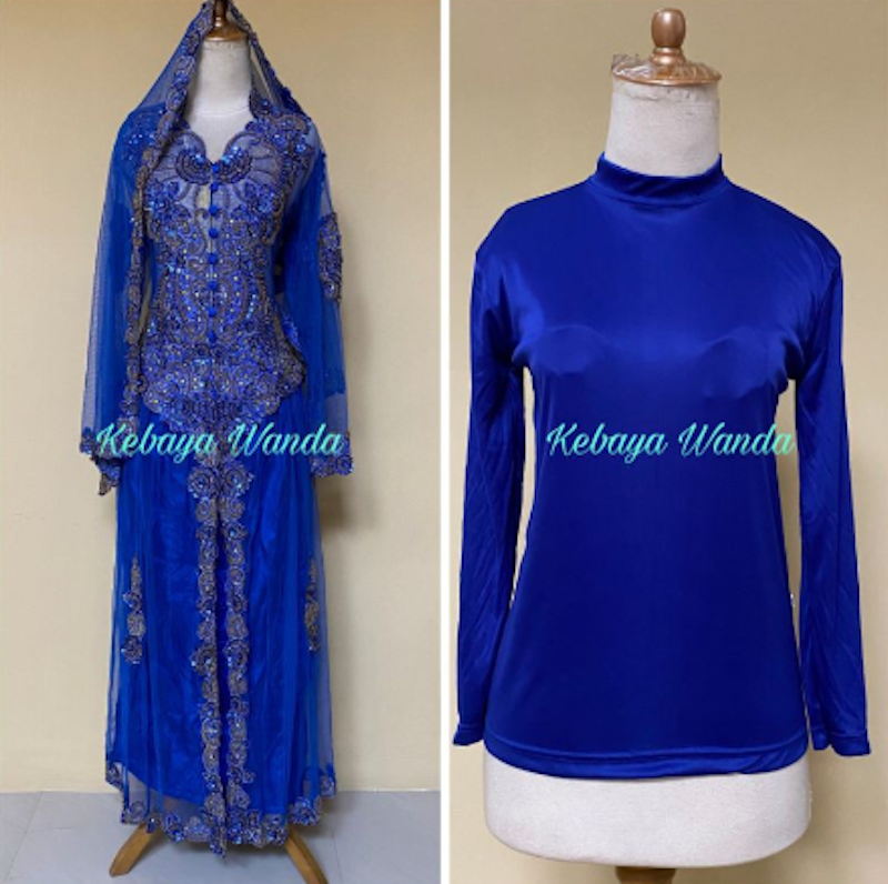 Kebaya Akad Full Payet Selendang Manset 5