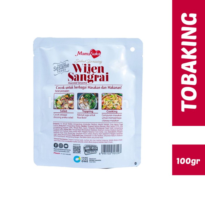 MamaSuka Salad Dressing Wijen Sangrai 100gr