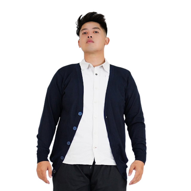 Rico Jumbo Cardigan Rajut V-neck Big Size 2