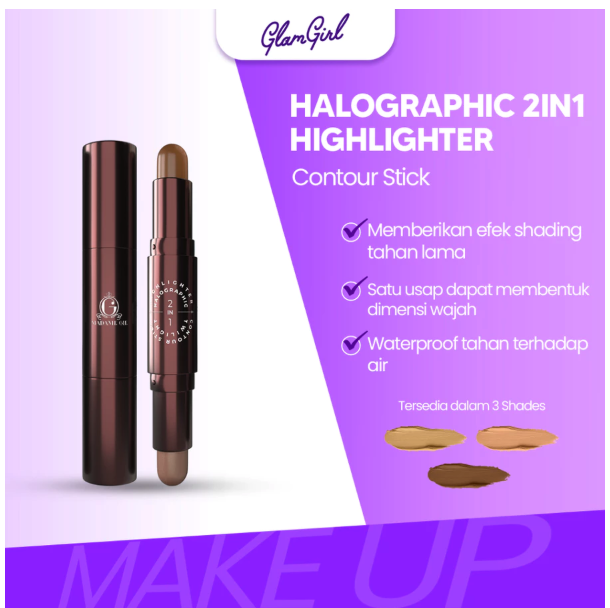 Halographic 2in1 Highlighter & Contour Stick 01 Starlight  3