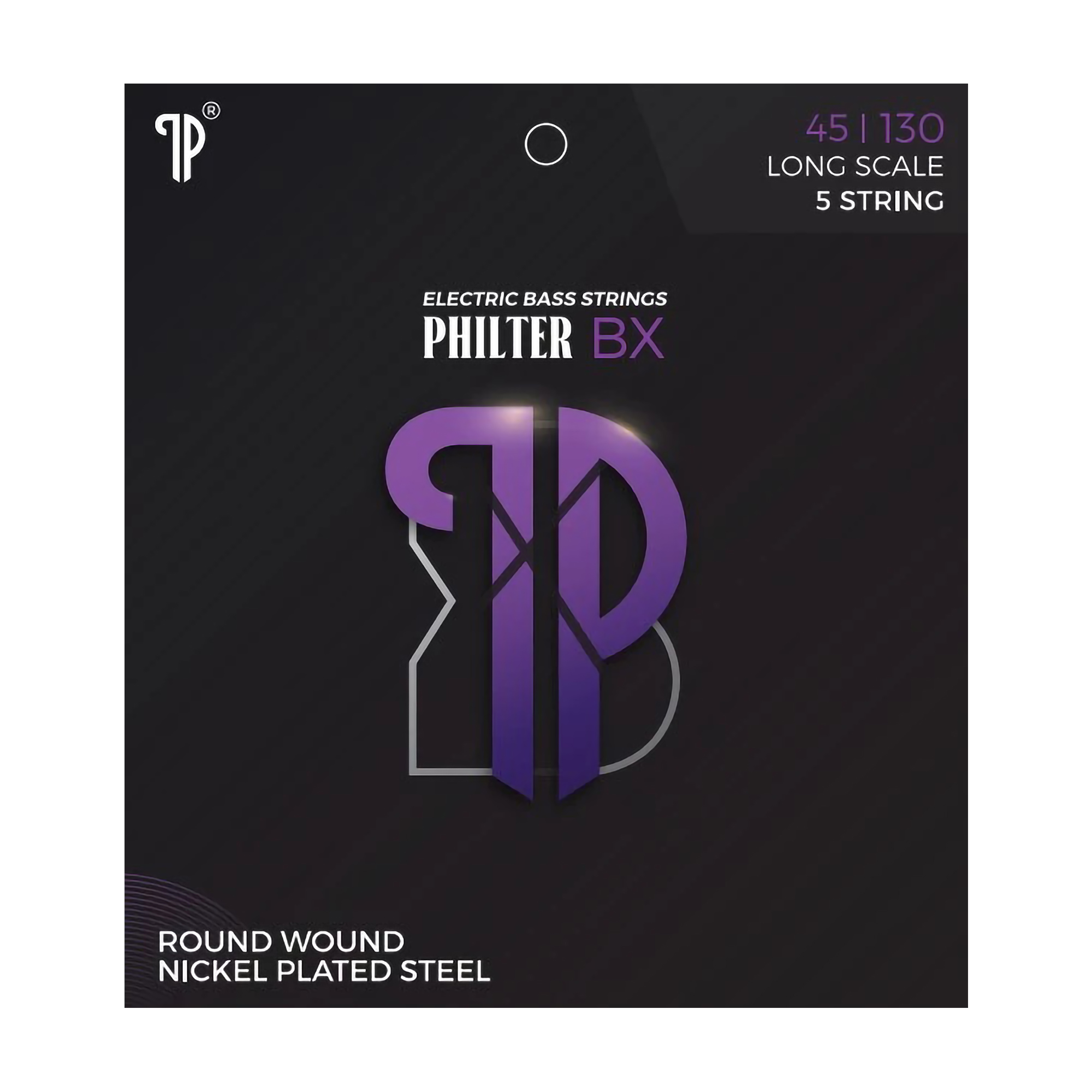 Philter BX Electric Bass Strings Long Scale 5 String Round Wound Nickel Plated Steel 45-100
