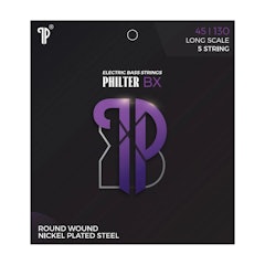 Philter BX Electric Bass Strings Long Scale 5 String Round Wound Nickel Plated Steel 45-100