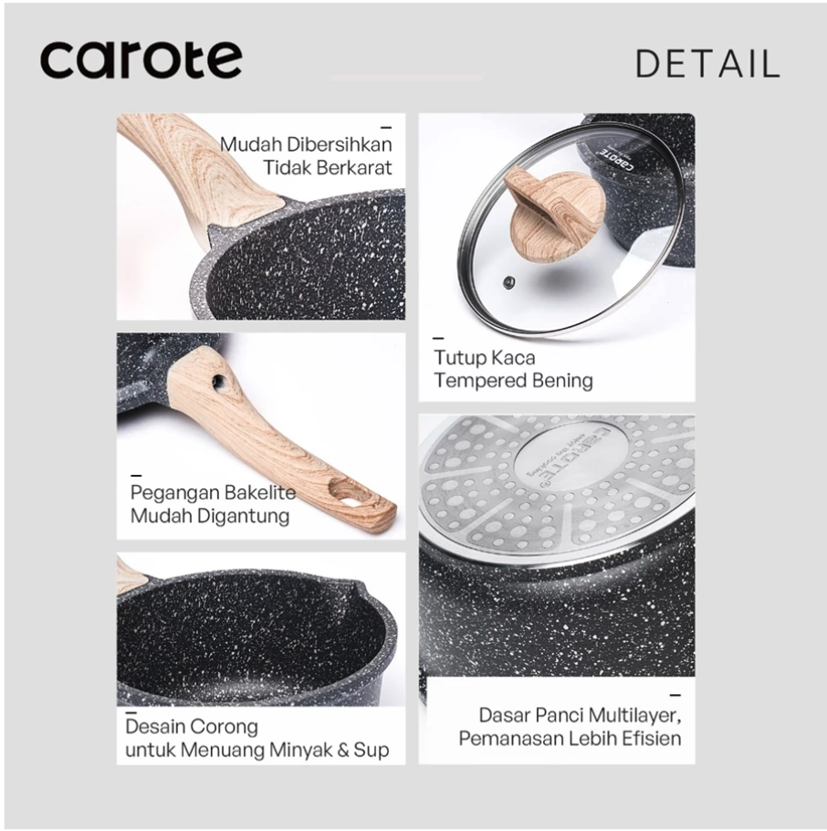 Carote CAROTE Essential Woody Panci Susu 18 cm