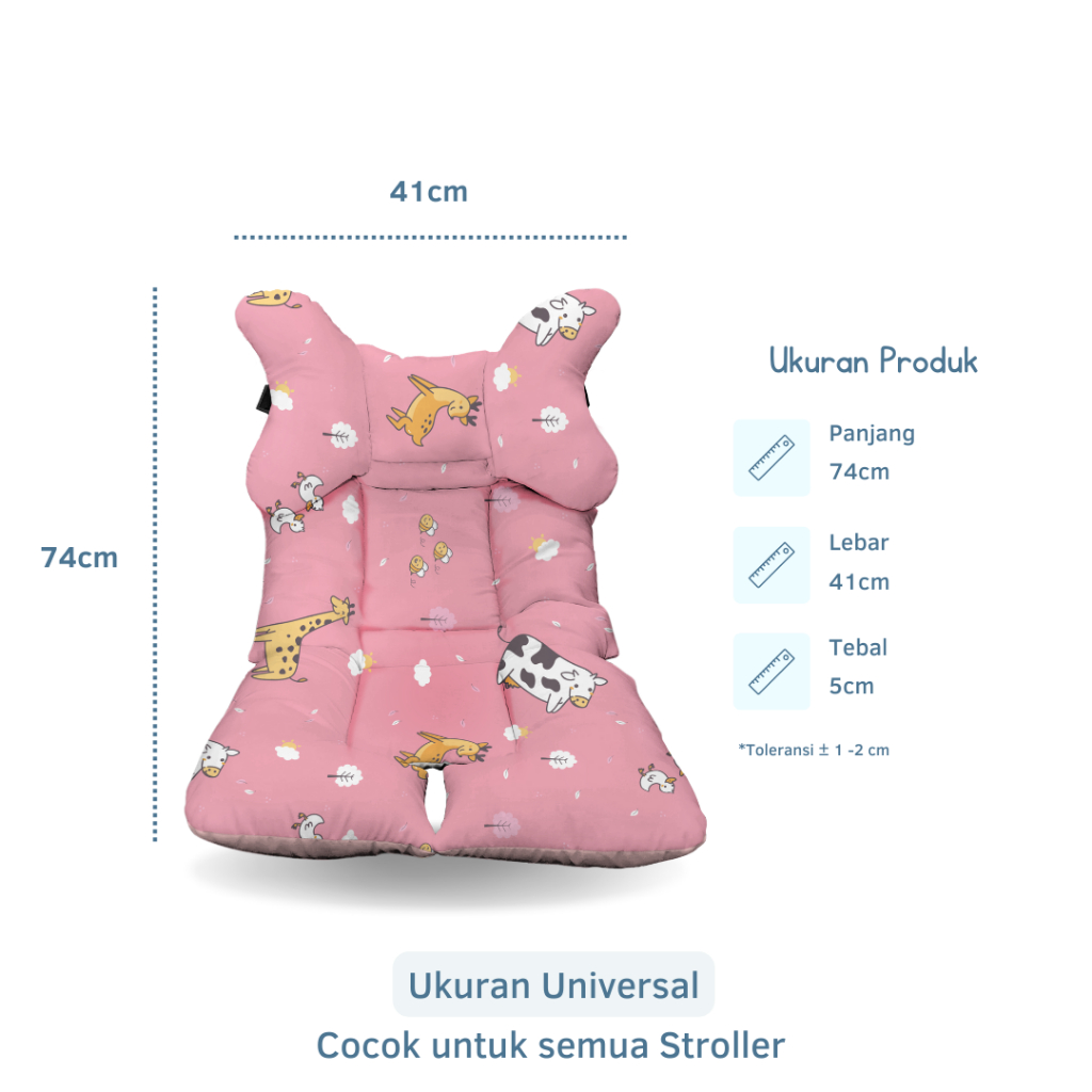 Obayito Indonesia Jaya Perkasa Miabebo Alas Stroller Bayi Waterpoof Bergesper