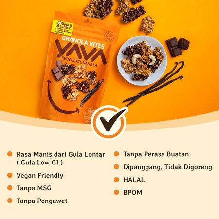East Indo Fair Trading YAVA Paket Granola Bites 4 Rasa