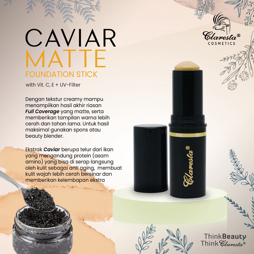 Claresta  Caviar Matte Foundation Stick