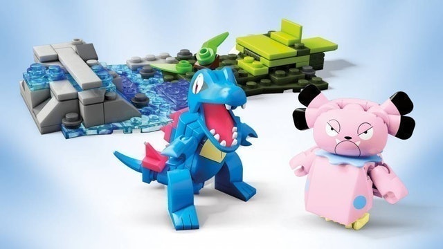 Mega Construx Totodile Vs. Snubbull 2