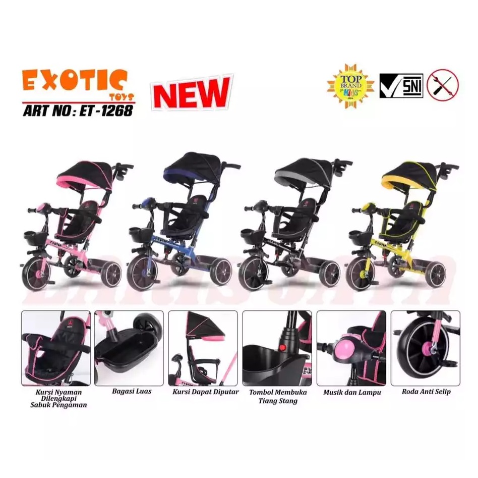 Pacific Indah Pratama Exotic Sepeda Roda Tiga Anak ET-1268
