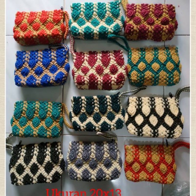  Dompet Rajut Tali Kur 