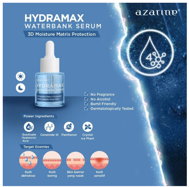 Wahana Kosmetika Indonesia Azarine® Hydramax Water Bank Serum