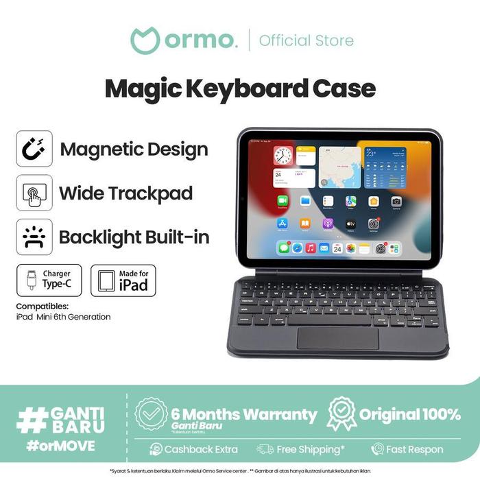 Warna Mardhika Ormo Magic Keyboard for iPad Mini 6/7