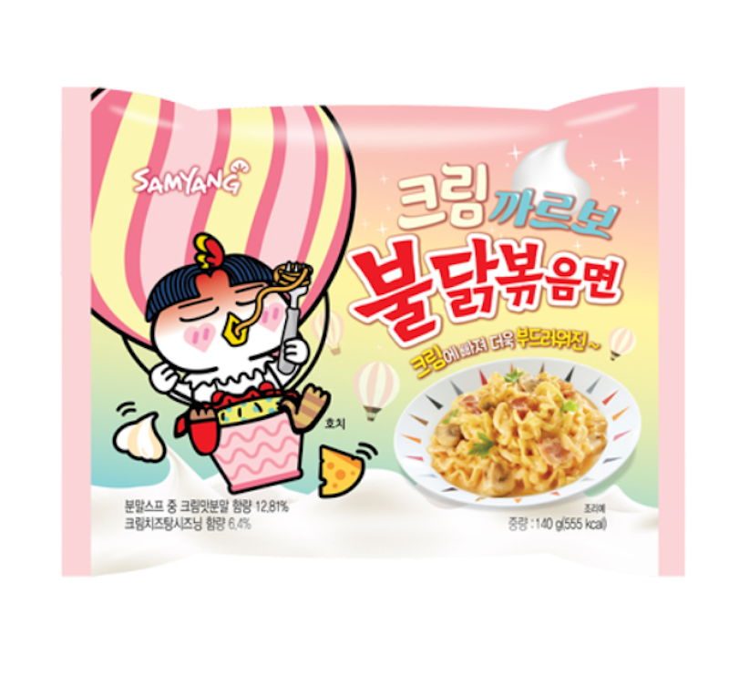 Cream Carbonara Buldak Fried Noodles 1