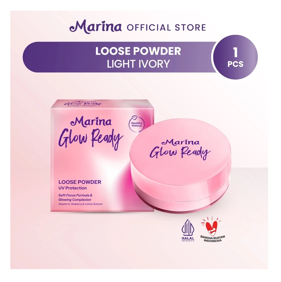 Tempo Scan Pacific Marina Glow Ready Loose Powder UV Protection 11 Light Ivory